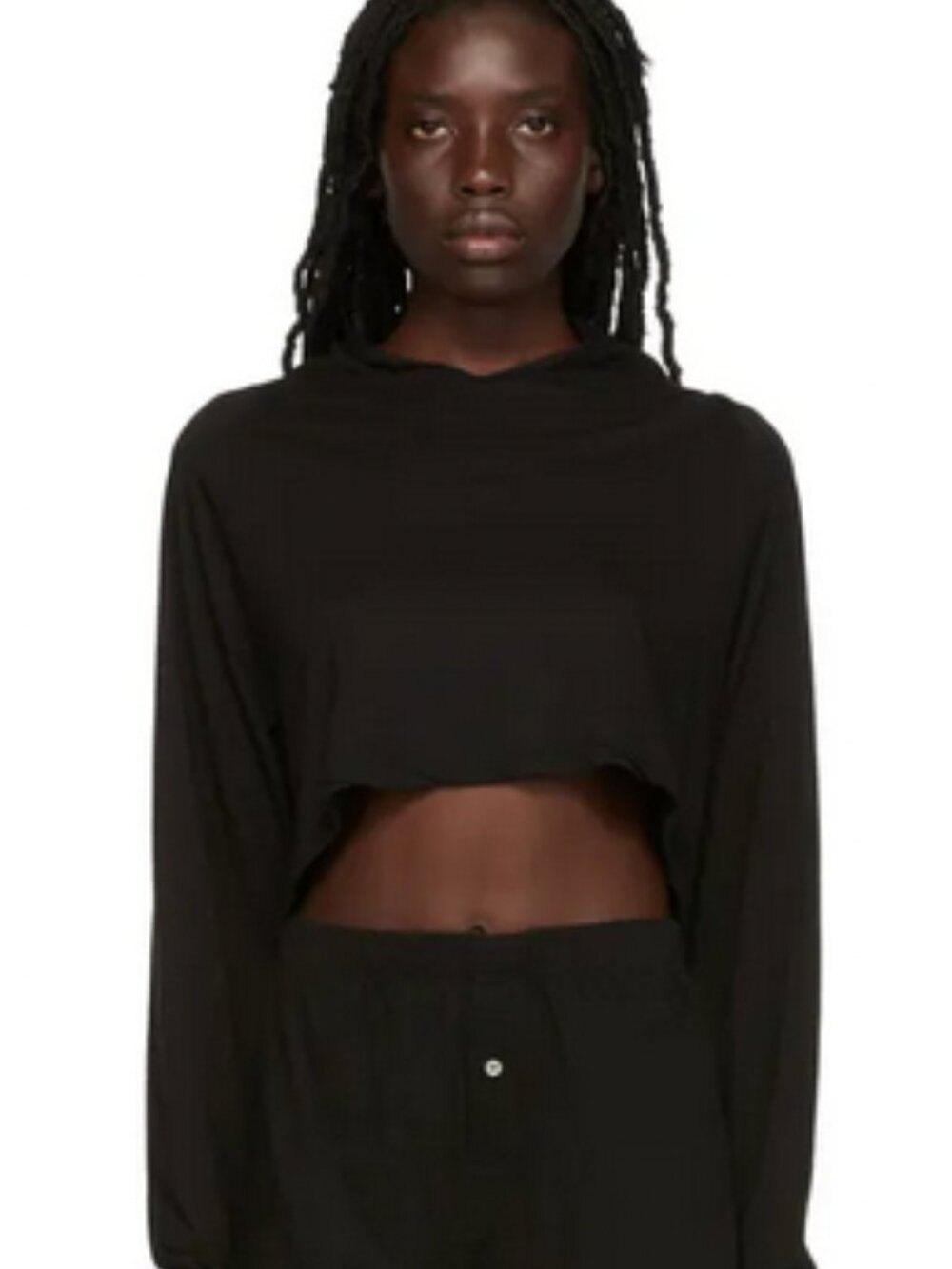 Eterne Long Sleeve Cropped Hoodie T-Shirt - NWT, XS!